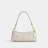 Coach Charlotte Shoulder Bag With Star Print Gold Chalk Multi