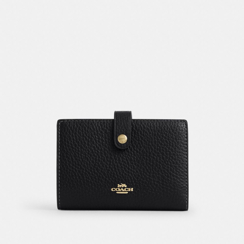 Coach 2 In 1 Wallet Gold Black