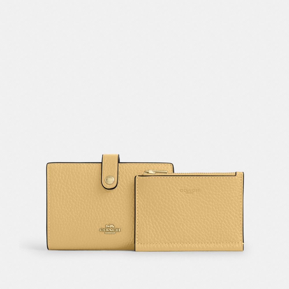 Coach 2 In 1 Wallet Gold Soft Yellow