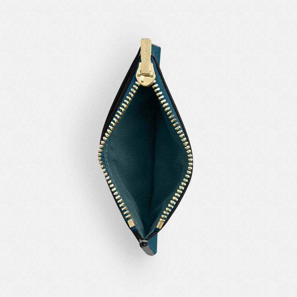 Coach 2 In 1 Wallet Gold Teal Ink