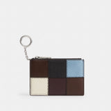 Coach Zip Card Case With Key Ring In Upcrafted Leather Multi 2