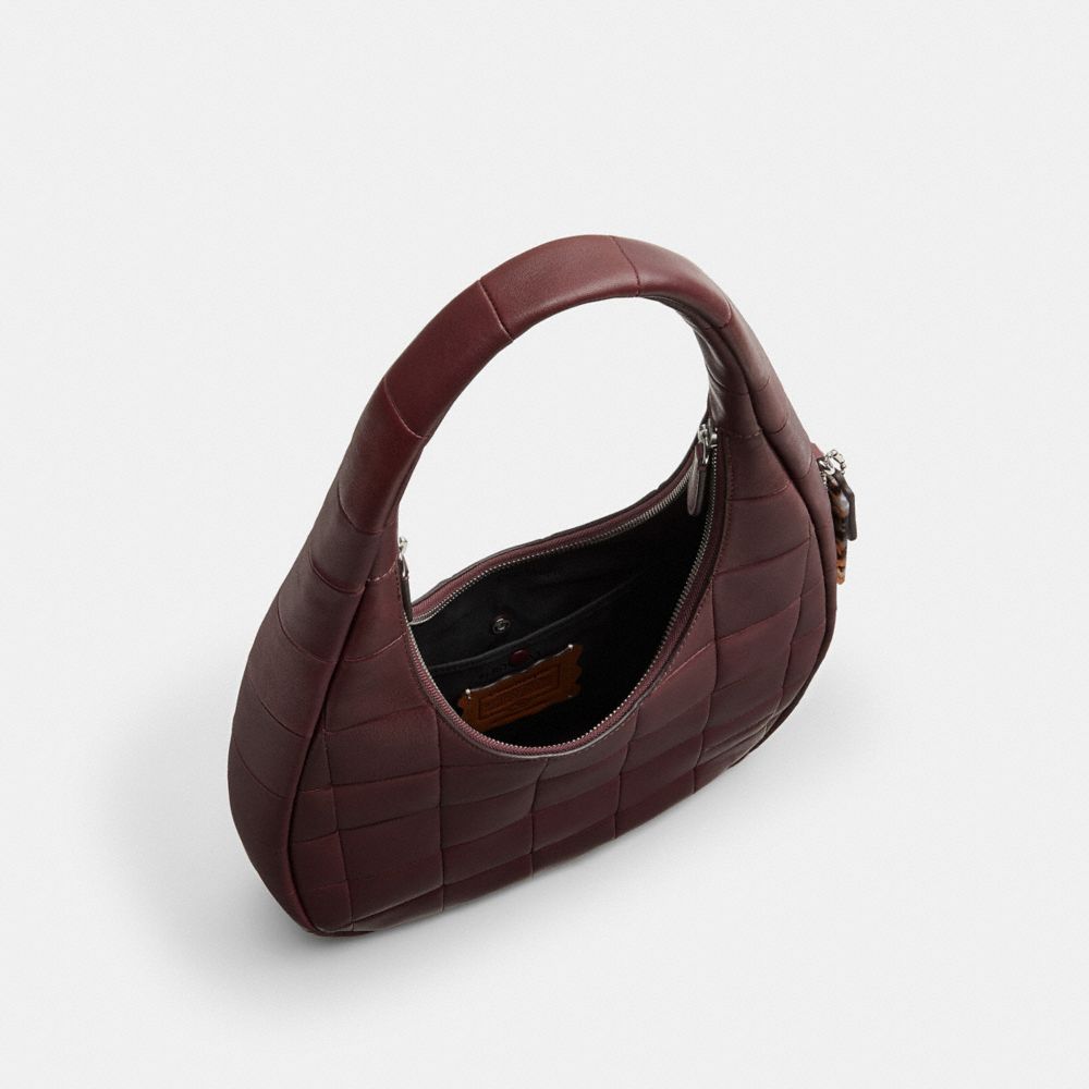 Coach Alter/Ego Crescent Shoulder Bag In Upcrafted Leather Merlot