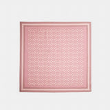 Coach Signature Silk Square Scarf Dusty Pink
