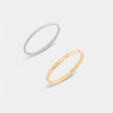 Coach Heart And Cherry Bangle Set Gold Silver