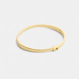 Coach Thin Signature Hinged Bangle Gold