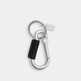 Coach Carabiner Key Ring Silver Black