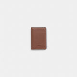 Coach Restored Card Wallet Dark Saddle Vintage Ginger