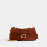 Coach Tabby Shoulder Bag 26 With Quilting Brass Pecan