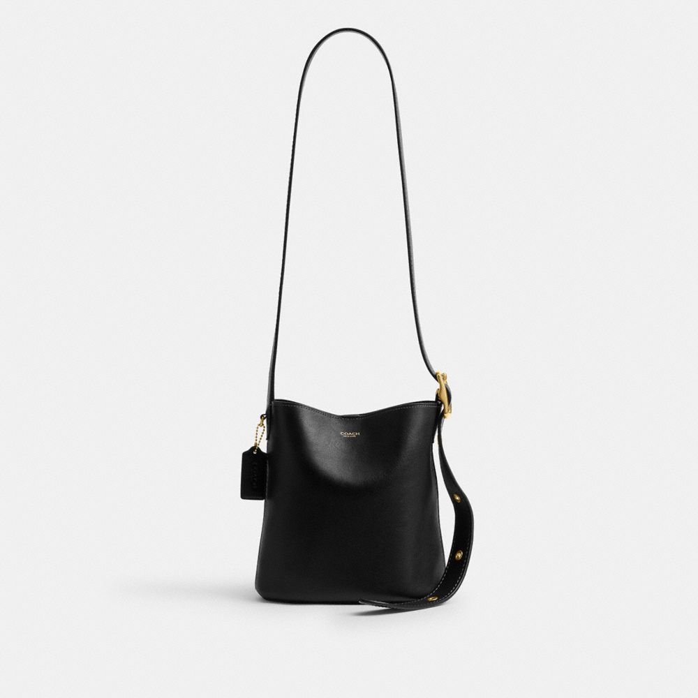 Coach Bleecker Bucket Bag 21 Brass Black