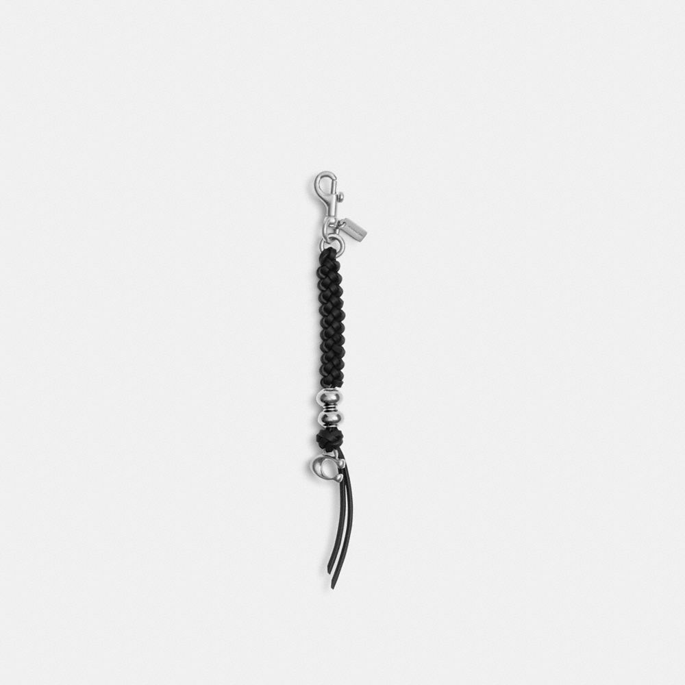 Coach Braided Bag Charm Black