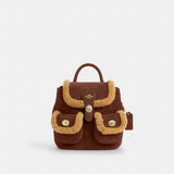 Coach Hadley Backpack Gold Vintage Brown Multi