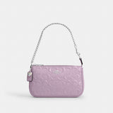 Coach Nolita 19 In Signature Leather With Heart Charm Silver