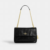 Coach Elodie Crossbody Bag With Quilting Gold Black