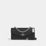 Coach Klare Envelope Crossbody Bag With Rivets Silver Black