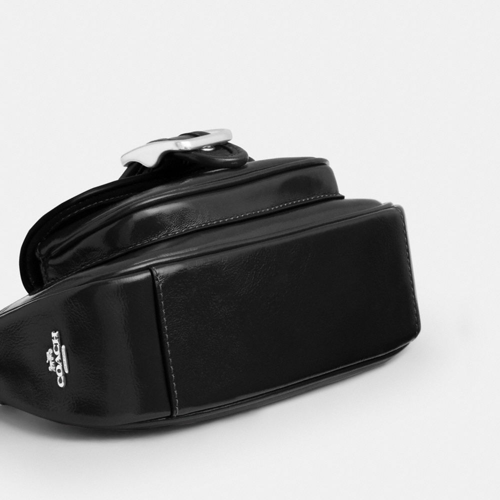 Coach Ashton Mini Shoulder Bag Silver Black