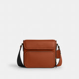 Coach Sullivan Flap Crossbody Bag Gunmetal Tan