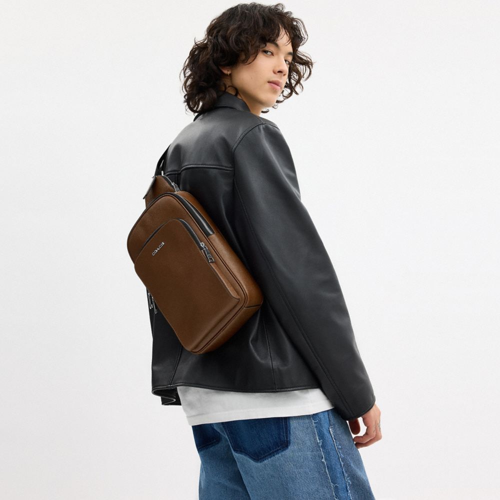 Coach Ethan Pack Silver Chestnut