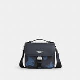 Coach Racer Crossbody Bag In Signature Camo Print Silver