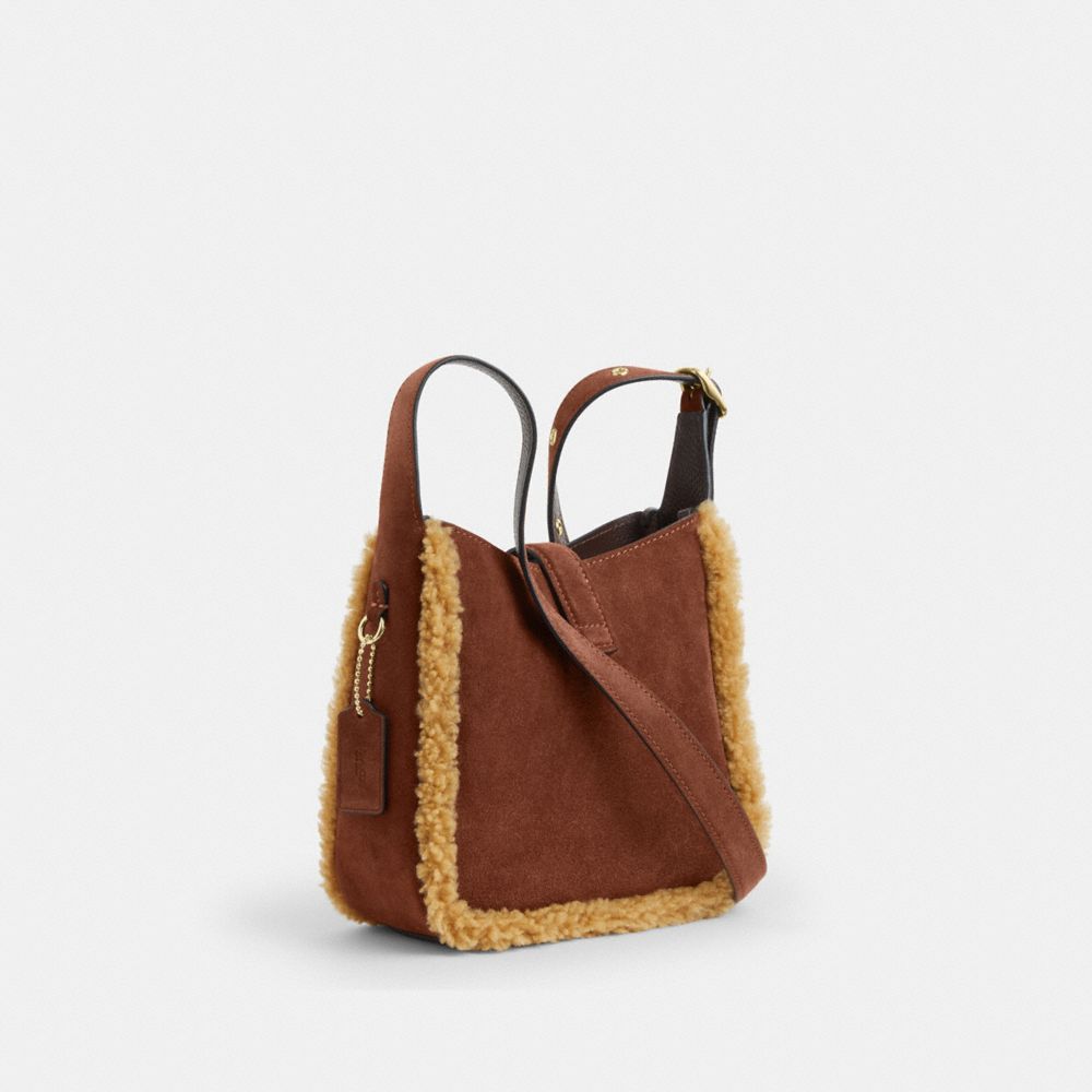 Coach Hadley Mini Crossbody Bag Gold Vintage Brown Multi