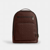 Coach Ethan Backpack In Signature Leather Gunmetal Maple