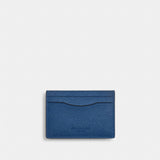 Coach Card Case With Money Clip Silver True Blue