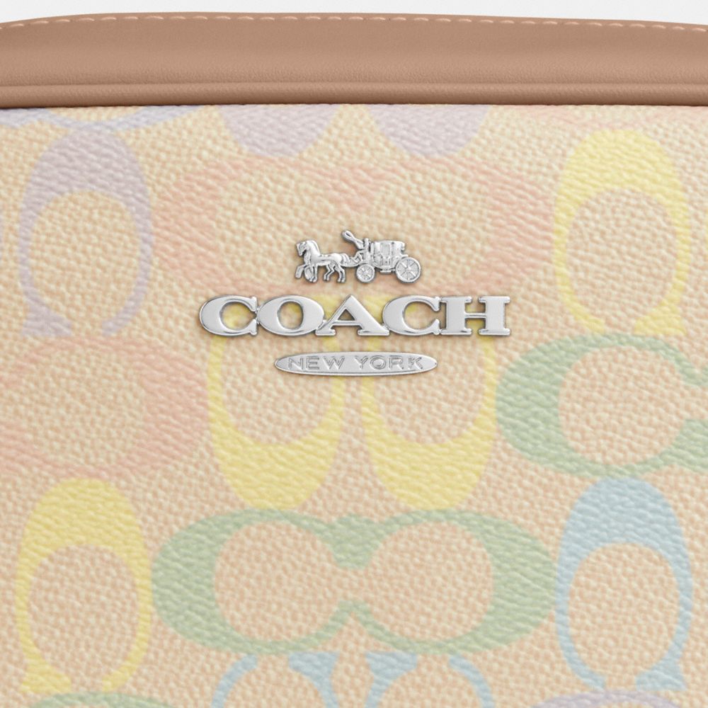 Coach Jamie Camera Bag In Rainbow Signature Canvas Silver