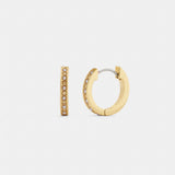 Coach Pearl Huggie Earrings Gold