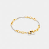 Coach Linked C Bracelet Gold Silver