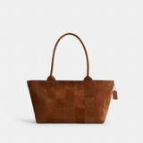 Coach Alter/Ego Large Tote Bag In Upcrafted Suede Warm Brown