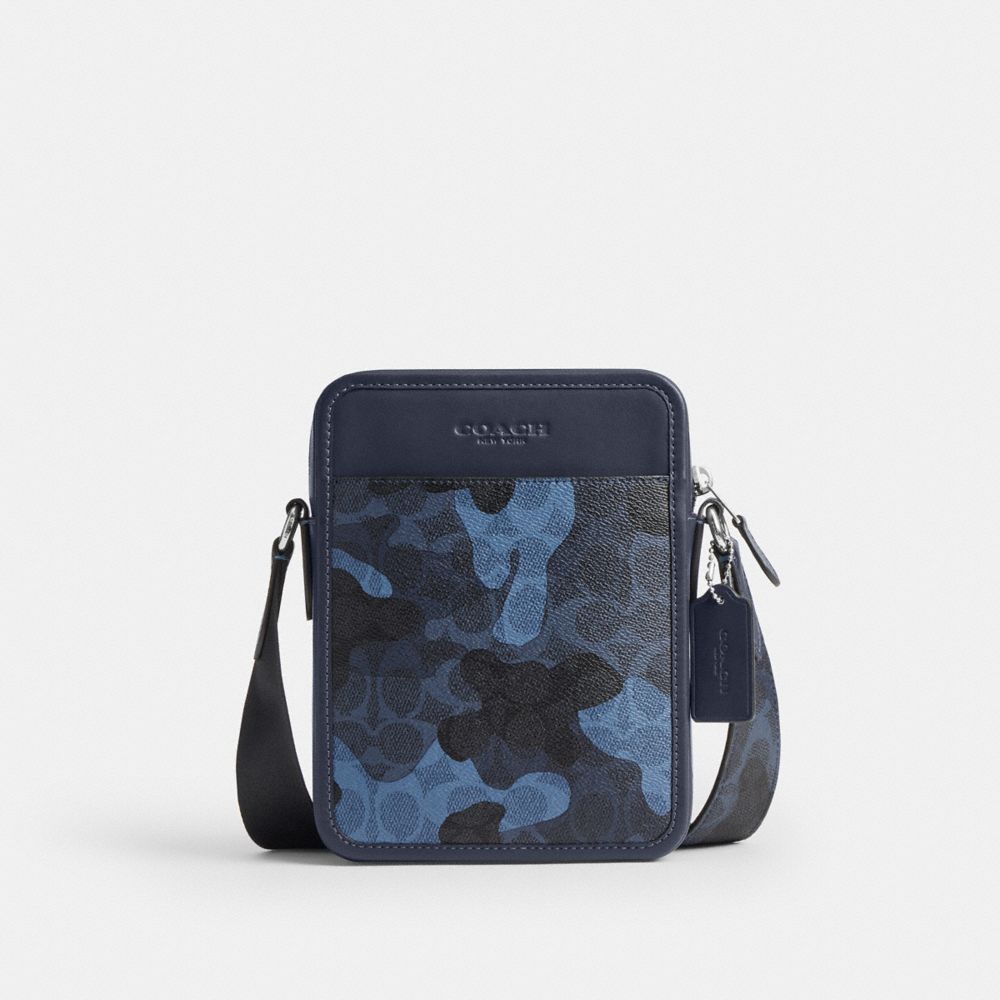 Coach Sullivan Crossbody Bag In Signature Camo Print Silver