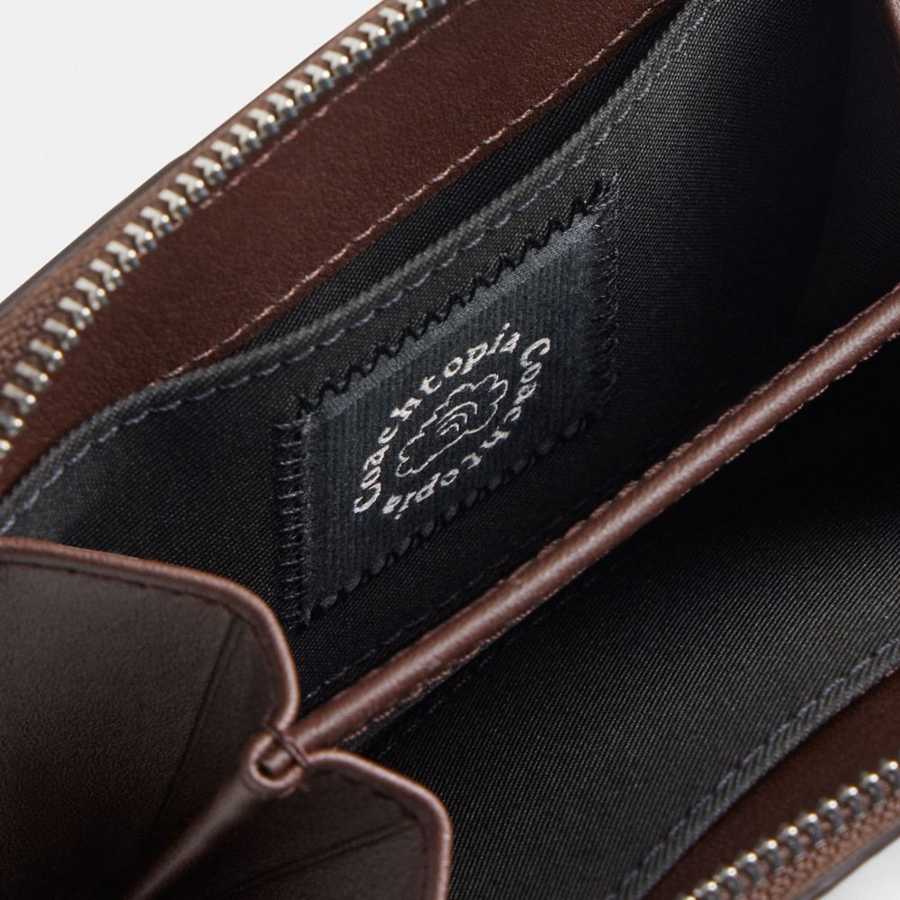 Coach Zip Around Wallet In Upcrafted Leather Maple 1