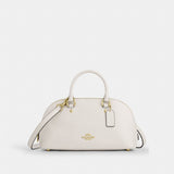 Coach Lara Satchel Bag Gold Chalk