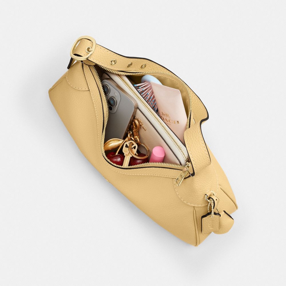 Coach Ella Small Shoulder Bag Gold Soft Yellow