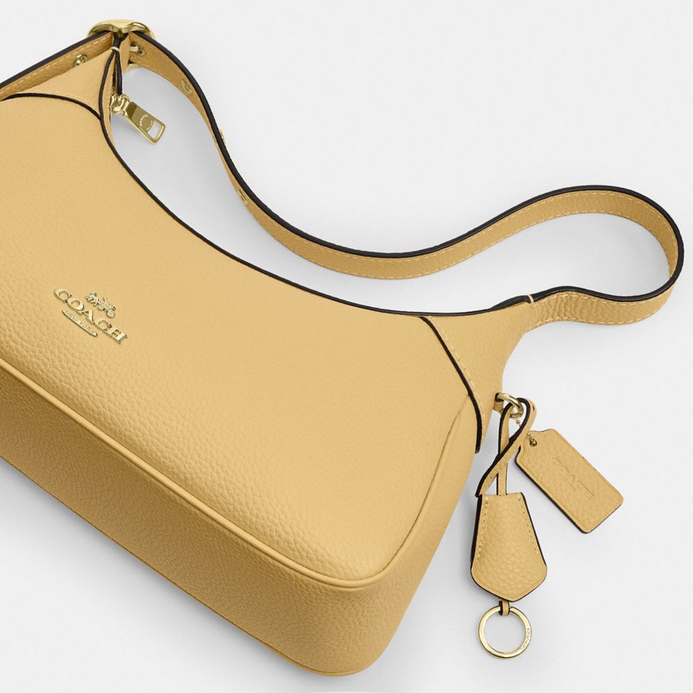 Coach Ella Small Shoulder Bag Gold Soft Yellow