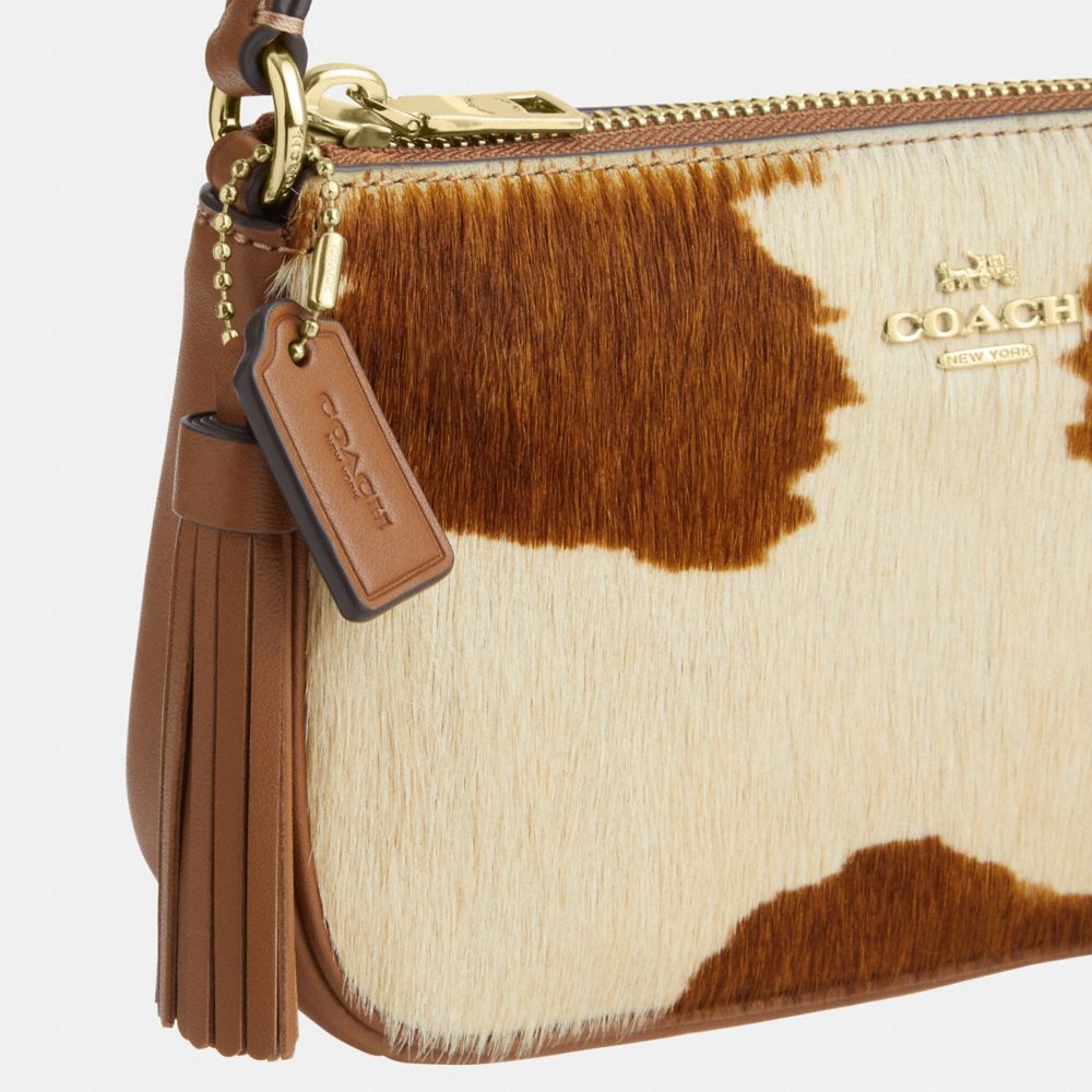 Coach Nolita 19 In Haircalf With Cow Print Gold Cow Multi