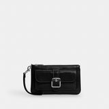 Coach Ashton Wristlet Silver Black