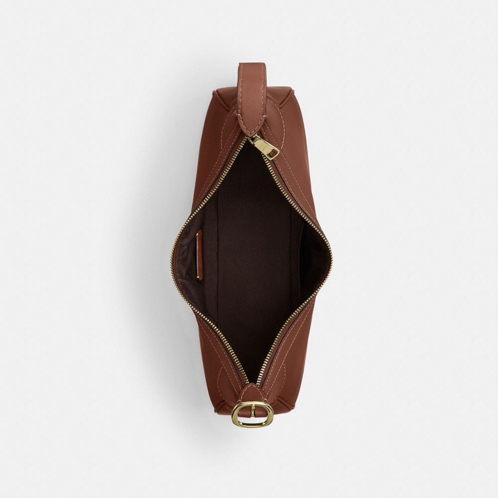 Coach Ella Small Shoulder Bag Gold Redwood