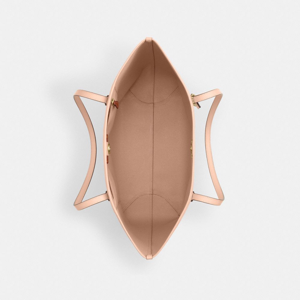 Coach City Tote Bag In Signature Canvas Im Chalk Pink