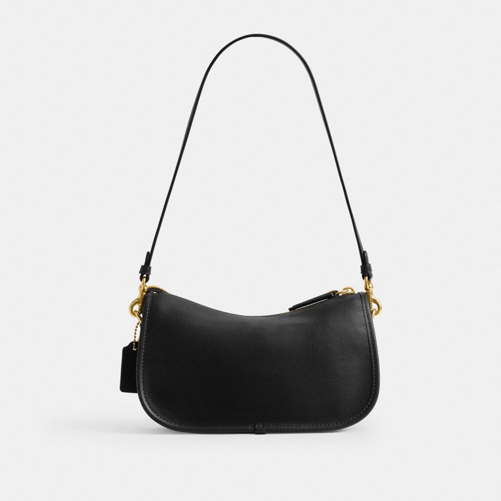 Coach Twin Turnlock Waverly Bag Brass Black