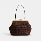 Coach Kisslock Frame Bag 27 Brass Maple
