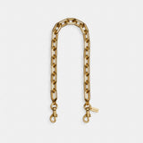 Coach Link Chain Strap Brass