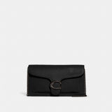 Coach Tabby Chain Clutch Pewter Black