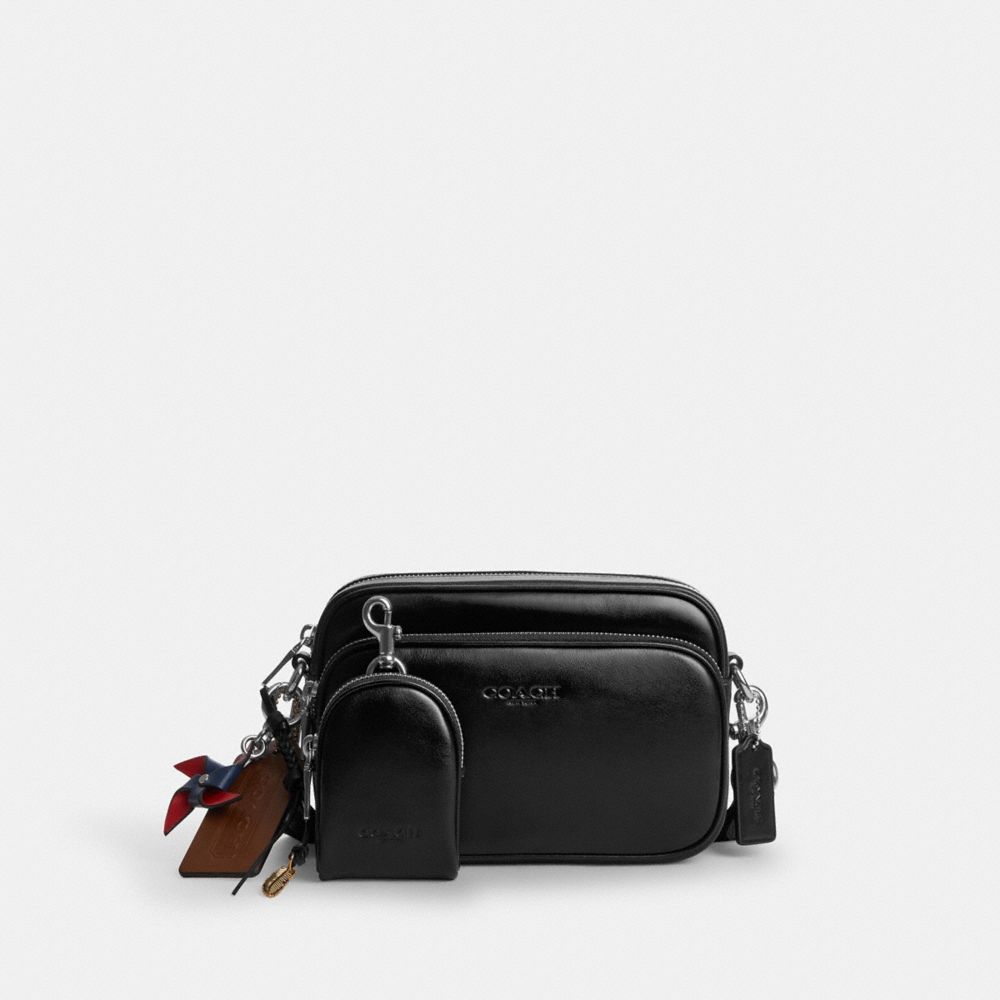 Coach Finlay Crossbody Bag With Charms Silver Black
