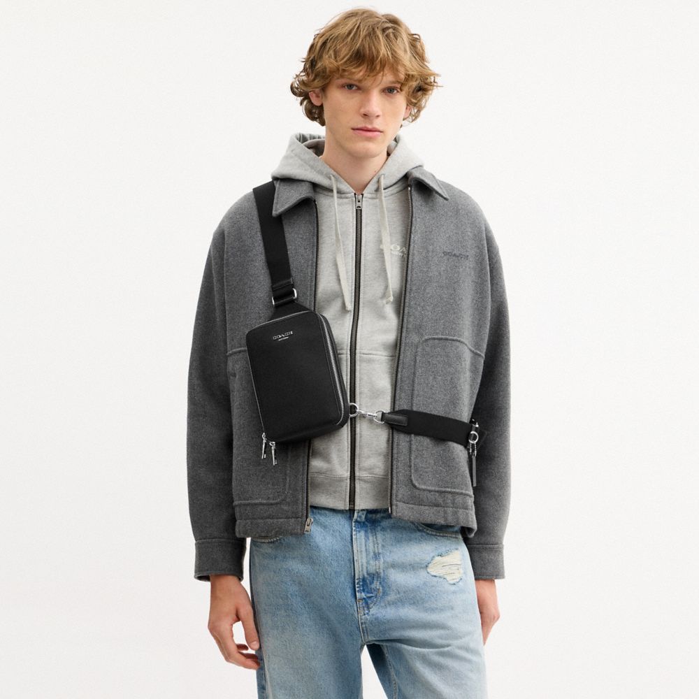 Coach Ray Pack Silver Black