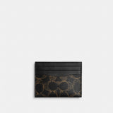 Coach Slim Id Card Case In Loved Signature Canvas Brown
