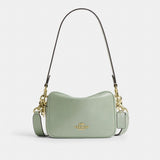 Coach Mini Carey Crossbody Bag Gold Light Pistachio