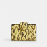 Coach Medium Corner Zip Wallet Gold Yellow