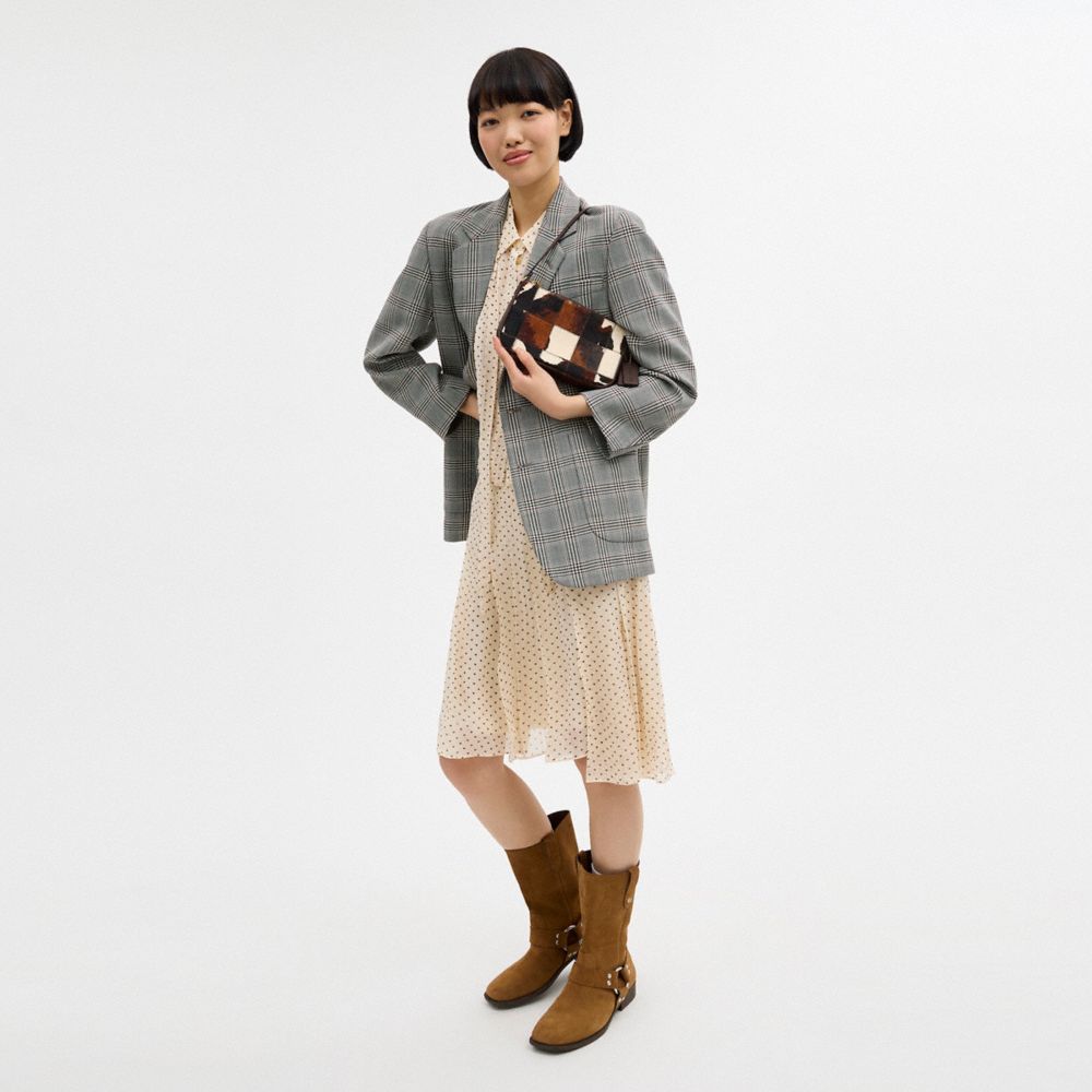 Coach Plaza Bag In Upcrafted Haircalf With Cow Print Multi