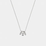 Coach Signature Rondell Necklace Silver