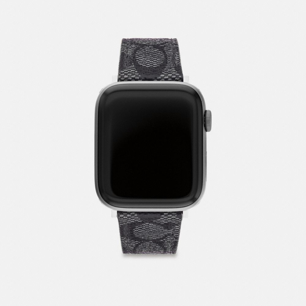 Coach Apple Watch® Strap, 42 Mm And 44 Mm Graphite Gray
